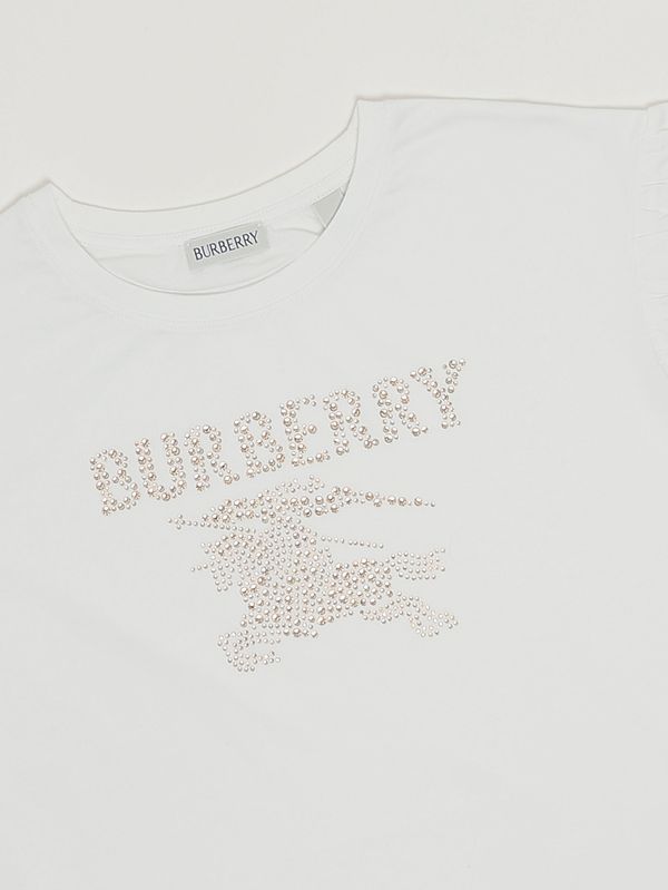 3. Girls' cotton T-shirt White Burberry 8120653