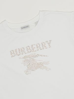 3. Girls' cotton T-shirt White