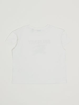 2. Girls' cotton T-shirt White