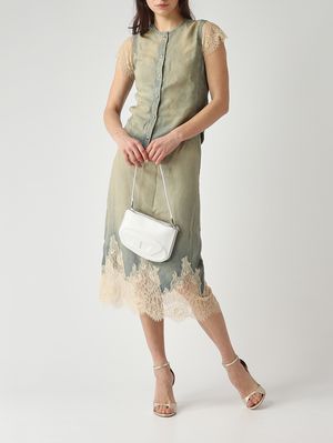 2. Sac femme 1DR Twin en cuir Blanc