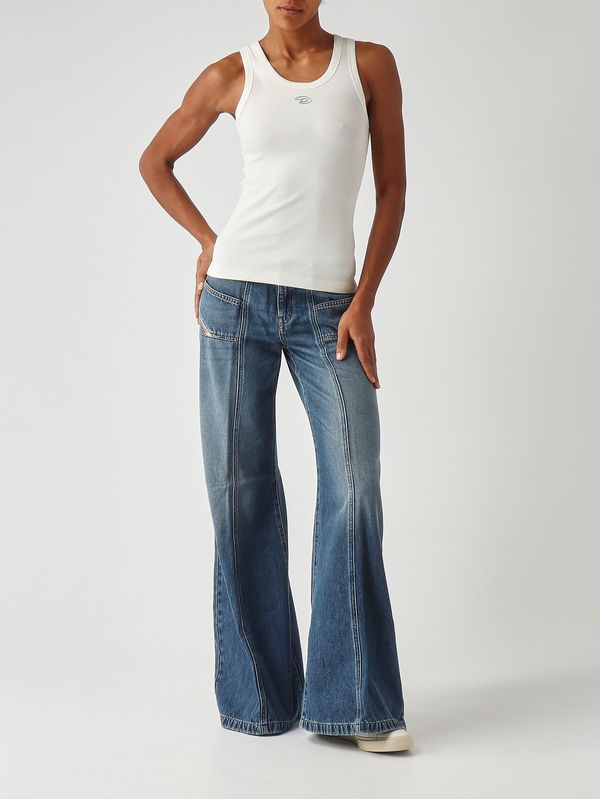 2. Women's T-Anki-Od top in stretch cotton White Diesel a199080jmba