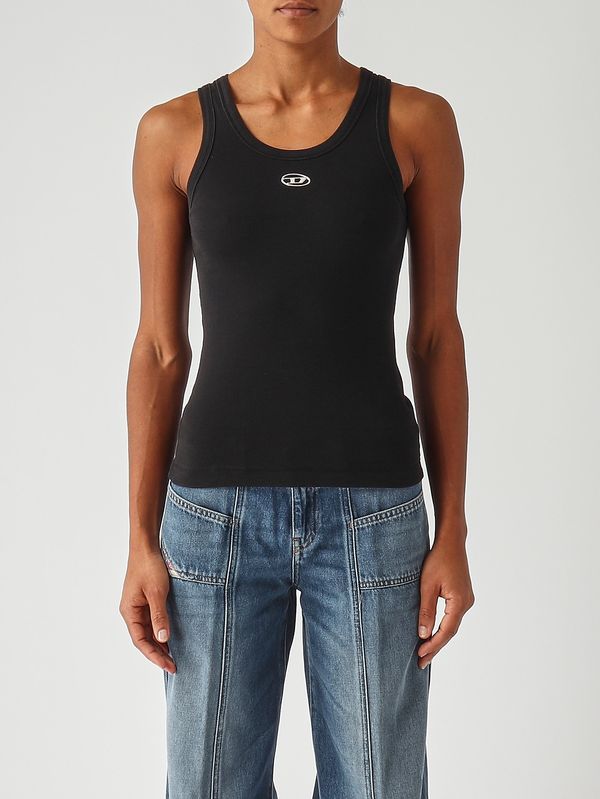 Top de mujer T-Anki-Od de algodón elástico Negro Diesel