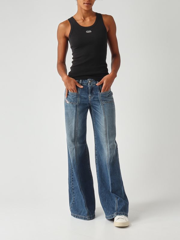 2. Haut femme T-Anki-Od en coton extensible Noir Diesel a199080jmba