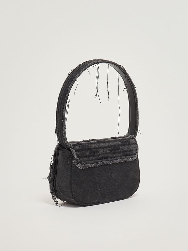 3. Borsa donna 1DR in denim e pelle Nero Diesel x08396p6319