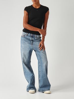2. Vaqueros de mujer 1996 D Sire L.30 en denim de algodón Denim Claro