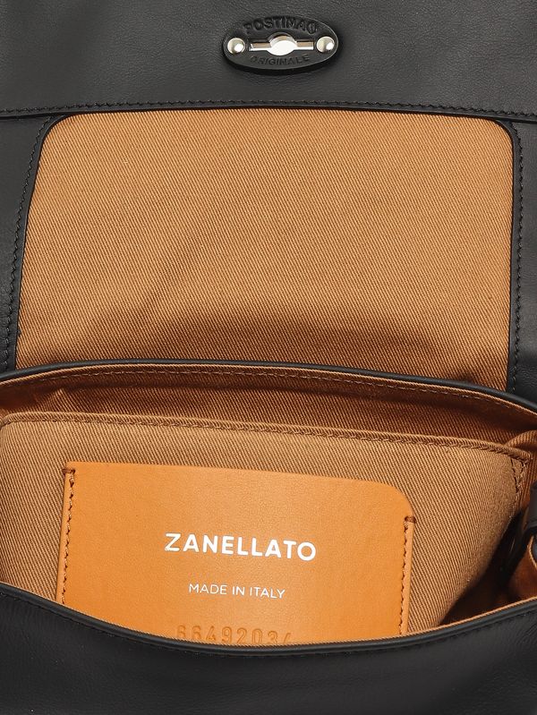 5. Borsa donna Postina Saeta baby in pelle Black Lavagna Zanellato 0680101910000 b