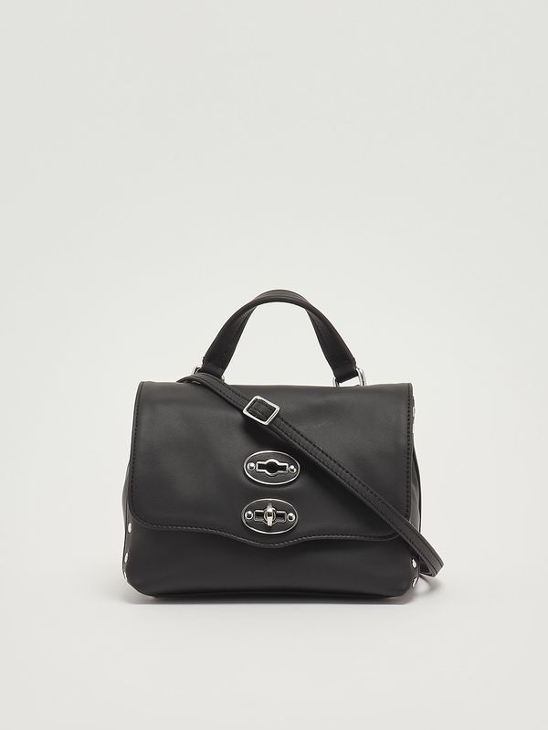 4. Borsa donna Postina Saeta baby in pelle Black Lavagna Zanellato 0680101910000 b