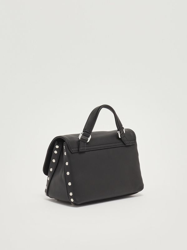 3. Borsa donna Postina Saeta baby in pelle Black Lavagna Zanellato 0680101910000 b