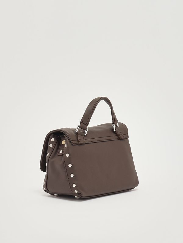 3. Women's Postina Saeta baby leather bag Brown Gianduiotto Zanellato 0680101910000 b
