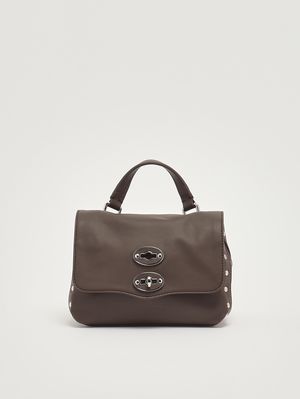 1. Women's Postina Saeta baby leather bag Brown Gianduiotto