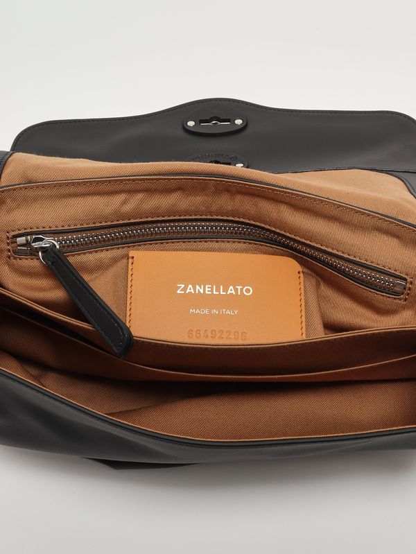 5. Damenhandtasche Postina Saeta S aus Leder Schwarze Tafel Zanellato 0680101910000 s