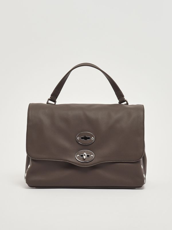 1. Borsa donna Postina Saeta S in pelle Brown Gianduiotto Zanellato 0680101910000 s