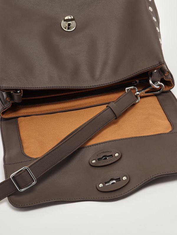 6. Borsa donna Postina Saeta S in pelle Brown Gianduiotto Zanellato 0680101910000 s