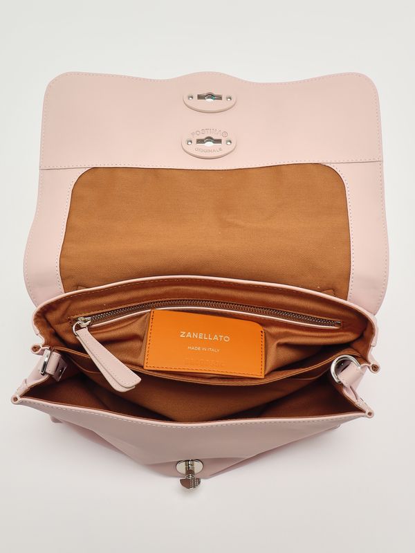 6. Sac femme Postina Saeta S en cuir Huître Rose Zanellato 0680101910000 s
