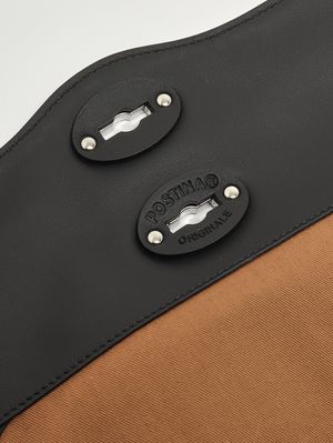 6. Damenhandtasche Postina Saeta S aus Leder Schwarze Tafel