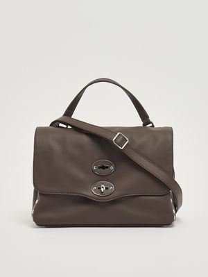 4. Borsa donna Postina Saeta S in pelle Brown Gianduiotto