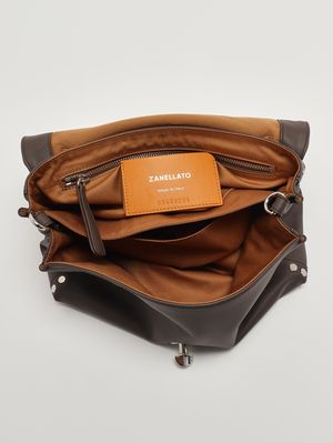 5. Borsa donna Postina Saeta S in pelle Brown Gianduiotto