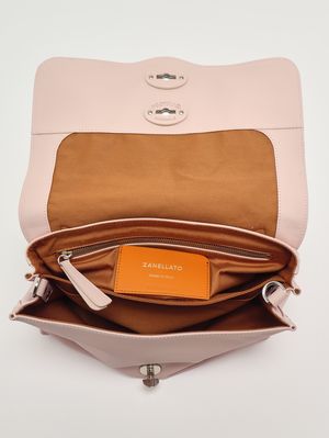 6. Sac femme Postina Saeta S en cuir Huître Rose