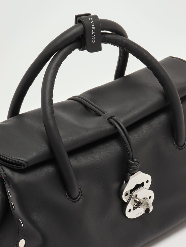 6. Bolso de mujer Dotta Saeta S de piel Pizarra negra Zanellato 0687501910000 s