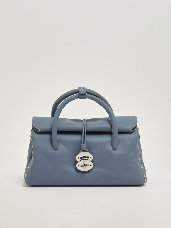 Borsa donna Dotta Saeta S in pelle Blue Zelante Zanellato