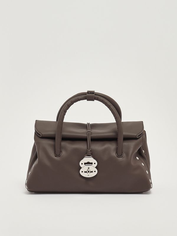 Sac femme Dotta Saeta S en cuir Marron Gianduiotto Zanellato