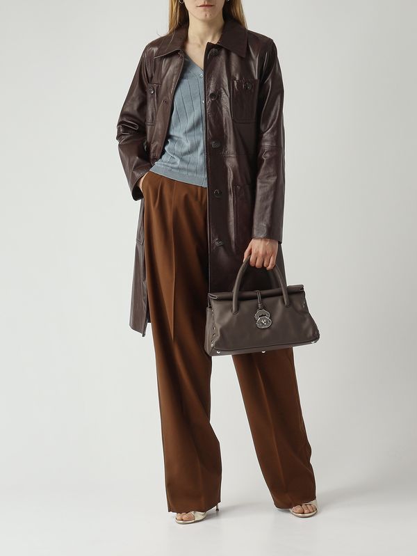 2. Sac femme Dotta Saeta S en cuir Marron Gianduiotto Zanellato 0687501910000 s