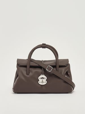 4. Sac femme Dotta Saeta S en cuir Marron Gianduiotto