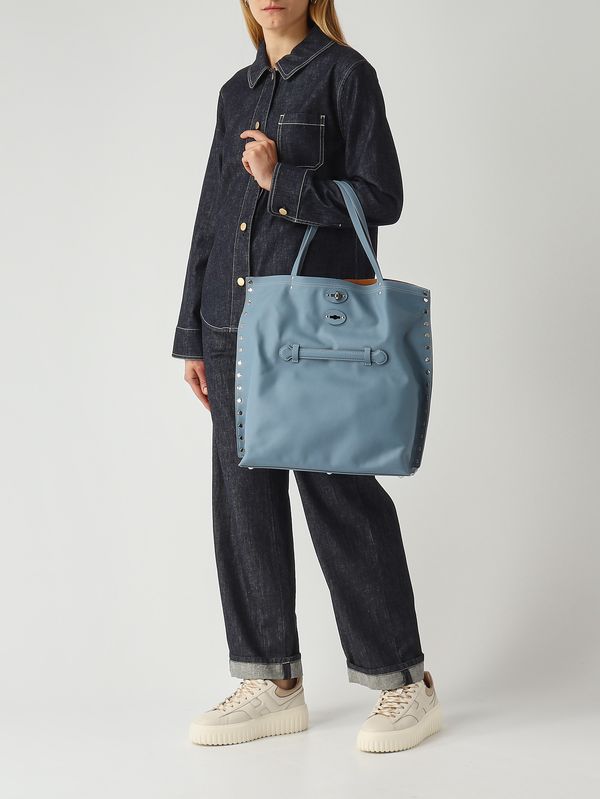 Zanellato Women's A' Spasso M leather bag - Zealous Blue