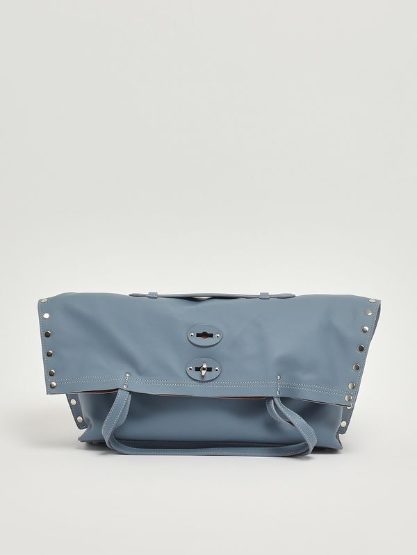 4. Damenhandtasche A' Spasso M aus Leder Eifriges Blau Zanellato 0687901910000 m