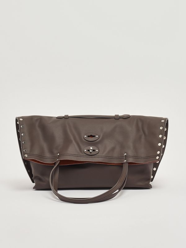 4. Women's A' Spasso M leather bag Brown Gianduiotto Zanellato 0687901910000 m