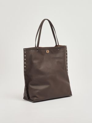 3. Damenhandtasche A' Spasso M aus Leder Braun Gianduiotto