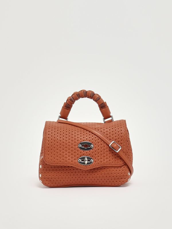 4. Sac Postina Casa Venissa Baby en cuir découpé au laser pour femme Brown Brandy Zanellato 0707602190000 b