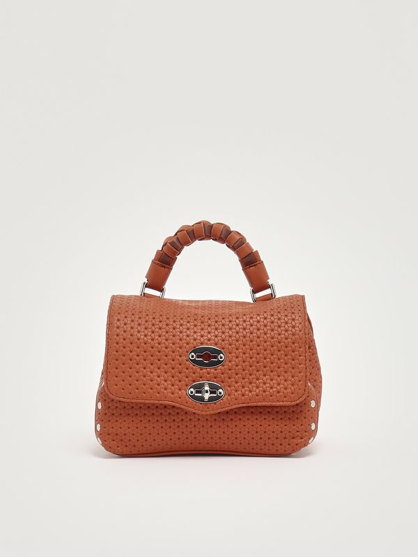 Zanellato Women's baby Postina bag in cactus leather - Blue Breath