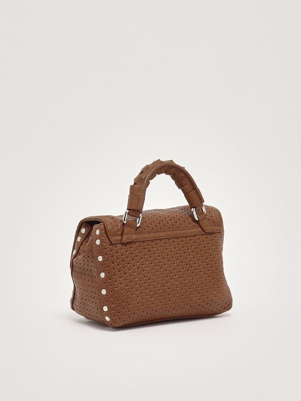 3. Sac Postina Casa Venissa Baby en cuir découpé au laser pour femme Brown Lion Zanellato 0707602190000 b
