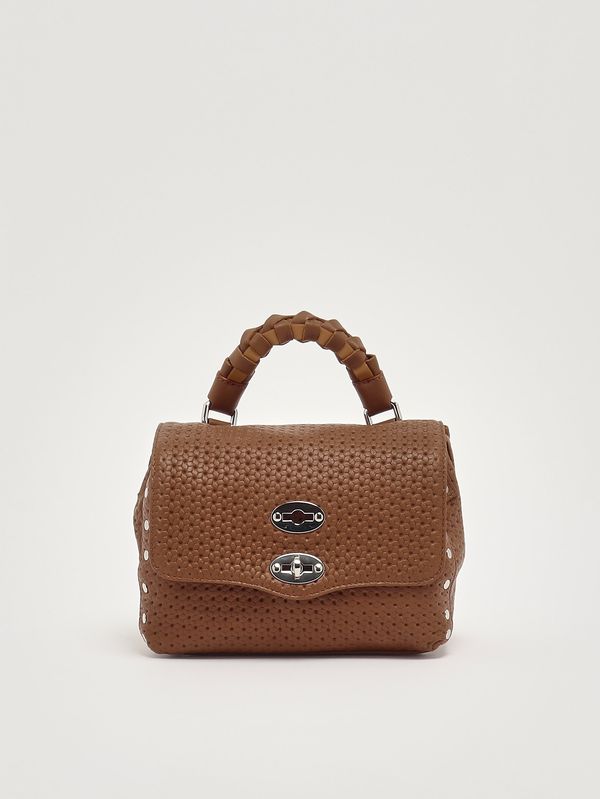 1. Sac Postina Casa Venissa Baby en cuir découpé au laser pour femme Brown Lion Zanellato 0707602190000 b