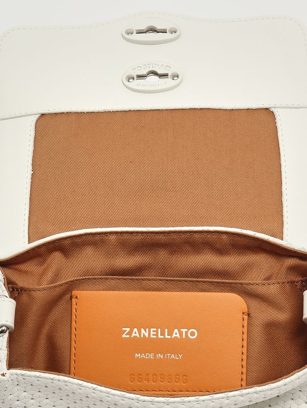 5. Sac Postina Casa Venissa Baby en cuir découpé au laser pour femme White Cima Zanellato 0707602190000 b