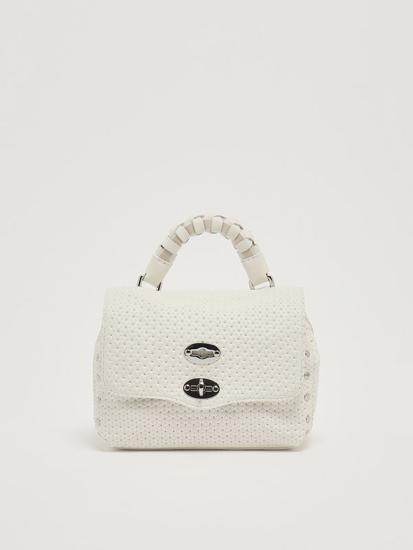 Sac Postina Casa Venissa Baby en cuir découpé au laser pour femme White Cima Zanellato