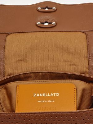 5. Sac Postina Casa Venissa Baby en cuir découpé au laser pour femme Brown Lion