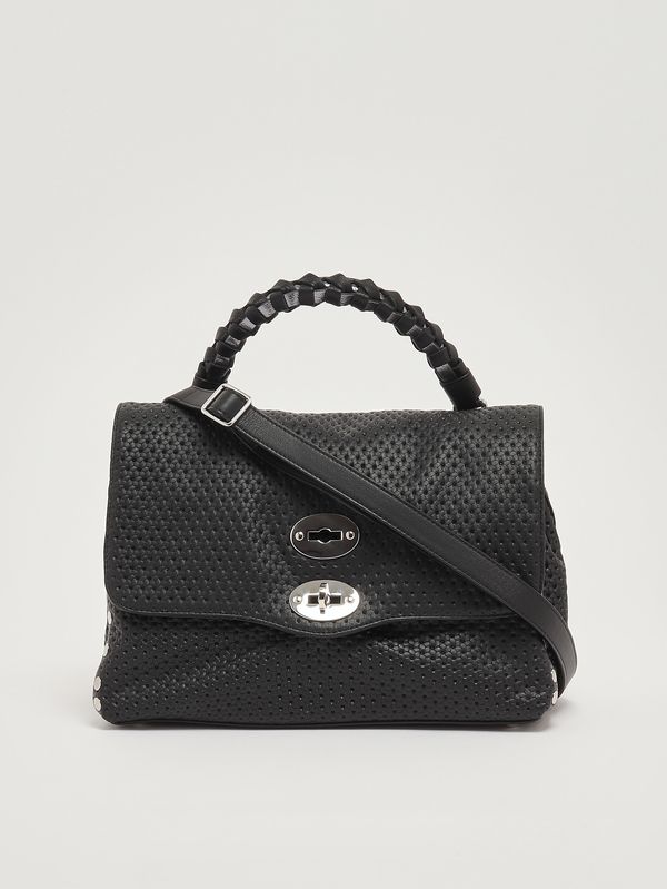 4. Damenhandtasche Postina Casa Venissa S aus gelasertem Leder Black Neros Zanellato 0707602190000 s