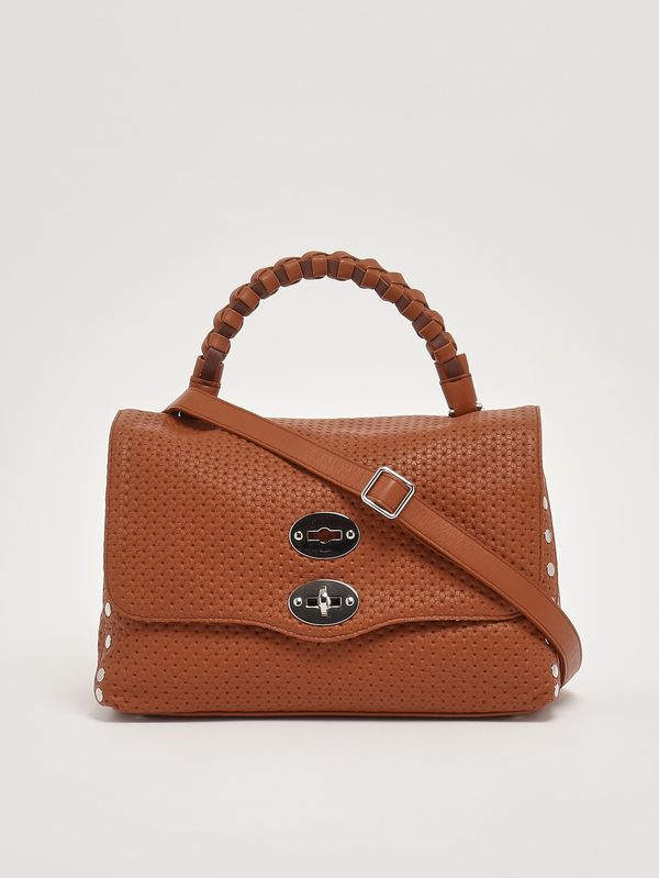 4. Sac Postina Casa Venissa S en cuir découpé au laser pour femme Brown Brandy Zanellato 0707602190000 s