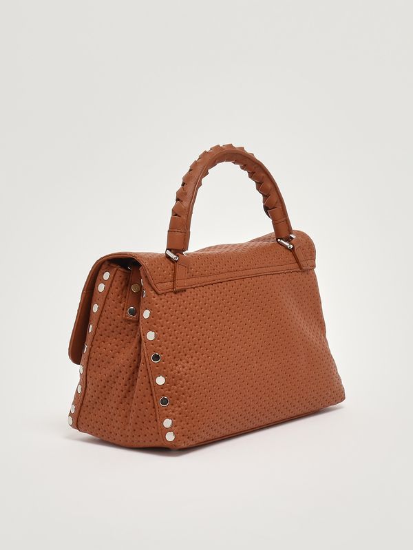 3. Sac Postina Casa Venissa S en cuir découpé au laser pour femme Brown Brandy Zanellato 0707602190000 s
