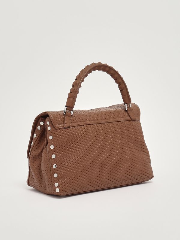 3. Damenhandtasche Postina Casa Venissa S aus gelasertem Leder Brown Lion Zanellato 0707602190000 s