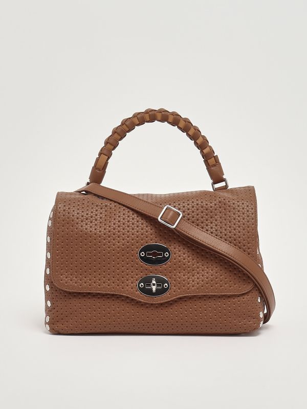 4. Damenhandtasche Postina Casa Venissa S aus gelasertem Leder Brown Lion Zanellato 0707602190000 s