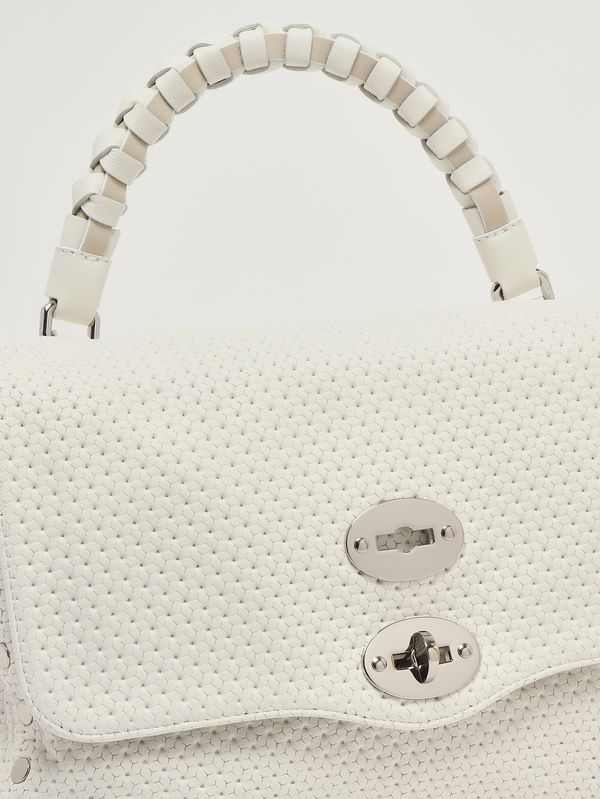 6. Sac Postina Casa Venissa S en cuir découpé au laser pour femme White Cima Zanellato 0707602190000 s