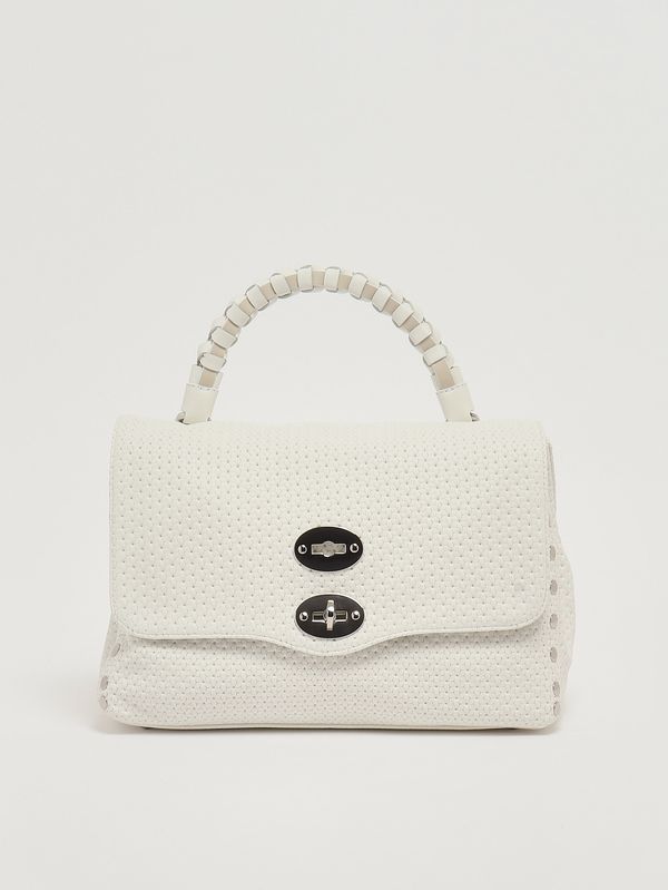 Sac Postina Casa Venissa S en cuir découpé au laser pour femme White Cima Zanellato