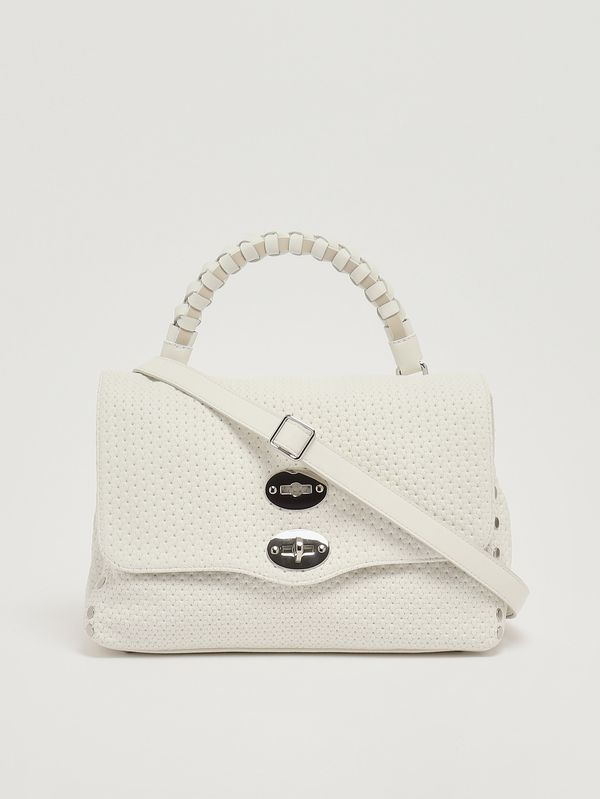 4. Sac Postina Casa Venissa S en cuir découpé au laser pour femme White Cima Zanellato 0707602190000 s