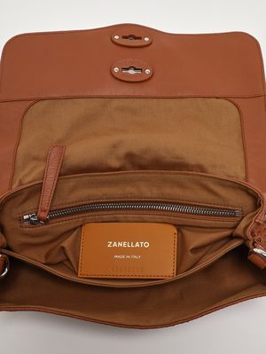 5. Sac Postina Casa Venissa S en cuir découpé au laser pour femme Brown Brandy