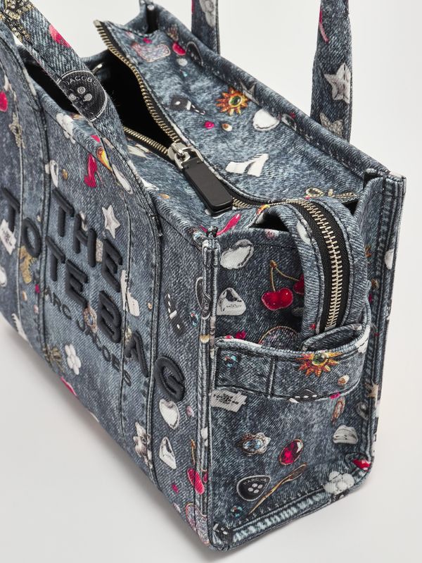5. Women's The Small Tote bag in denim Multicolor Marc Jacobs 2r5htt034h02