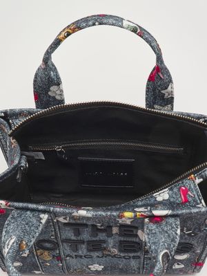4. Women's The Small Tote bag in denim Multicolor