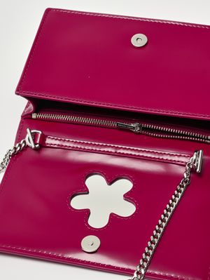 6. Sac The Mirror Mini Bag en cuir pour femme Lipgloss Pink